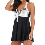 beishanbush Skirt Tummy Control One-Piece Swimsuits, (Women's)